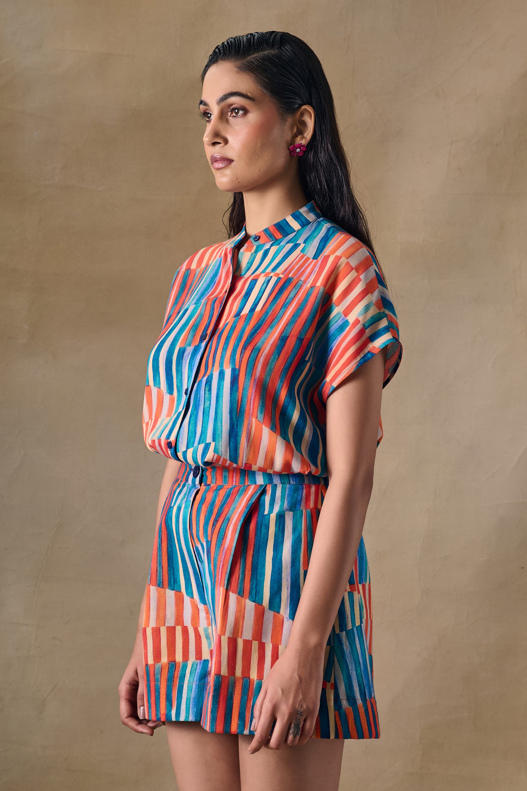 Asilah Stripe Shorts
