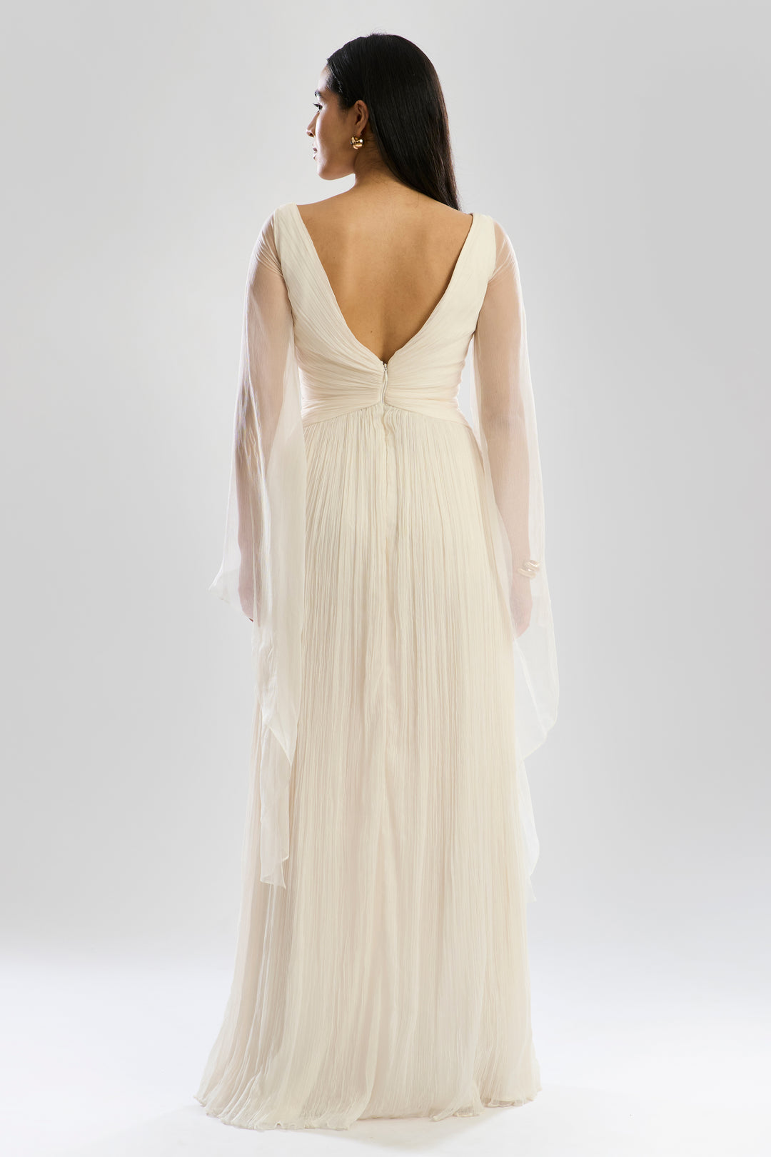 Dream Dress with Waterfall Sleeves