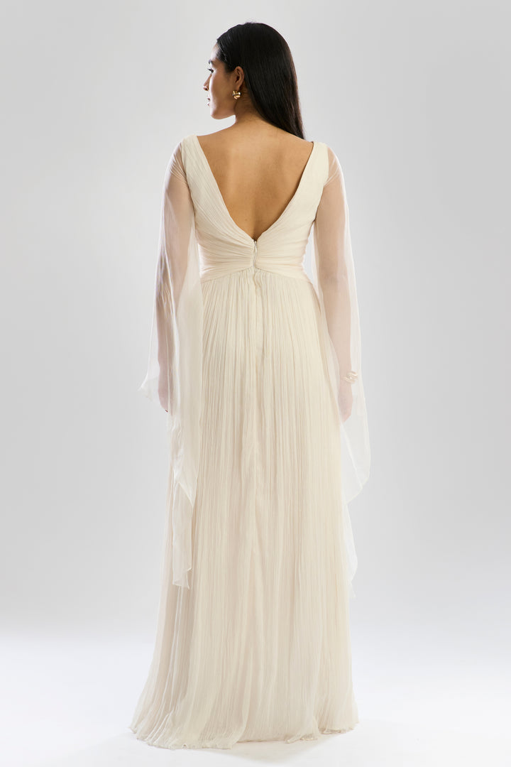 Dream Dress with Waterfall Sleeves