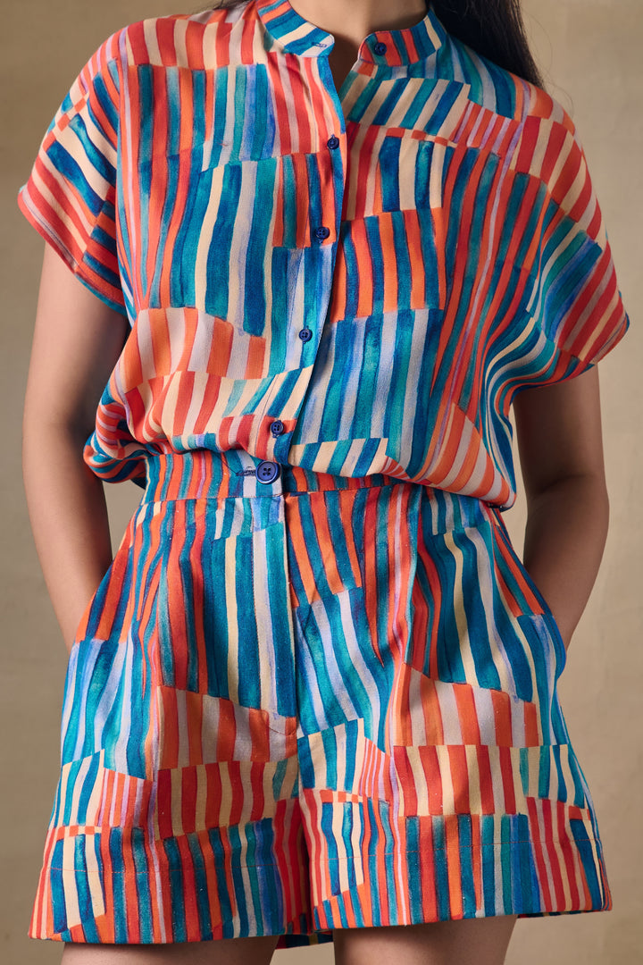 Asilah Stripe Shorts