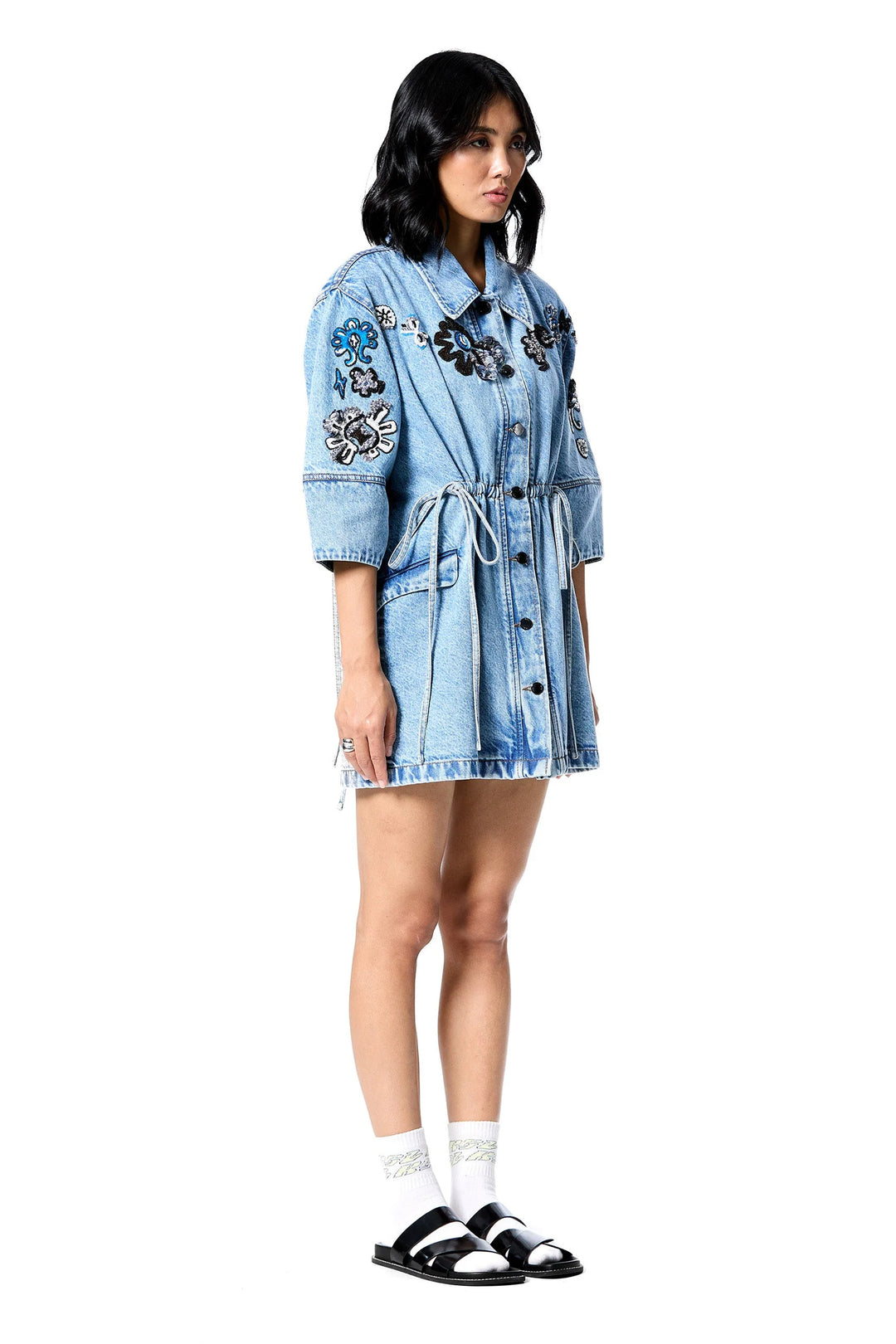 'Star Root' Denim Dress