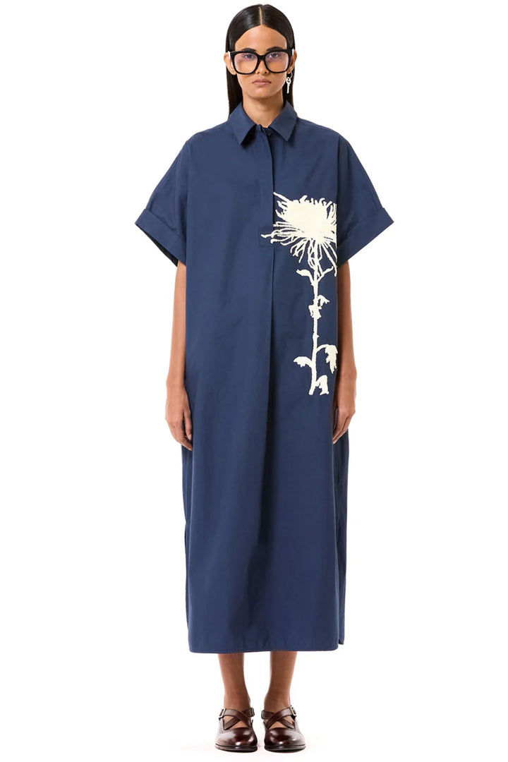 Half Polo Batwing Dress