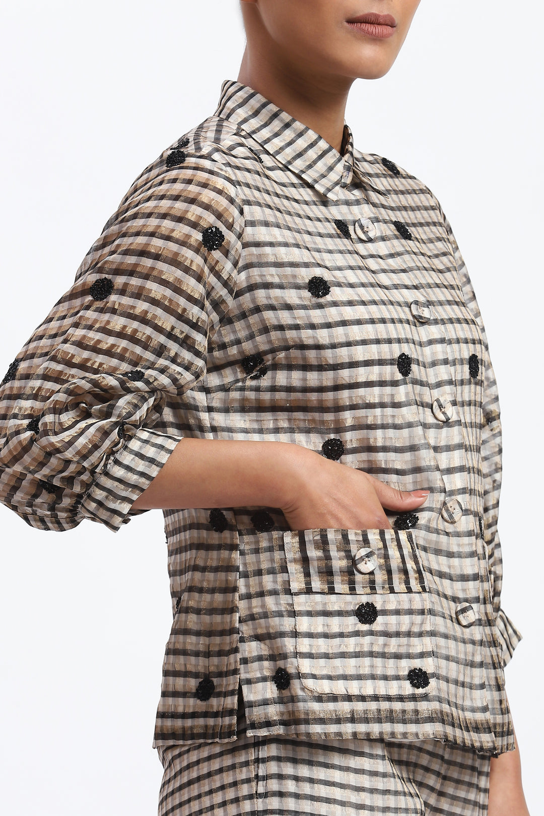 Neutral Maheshwar Shirt