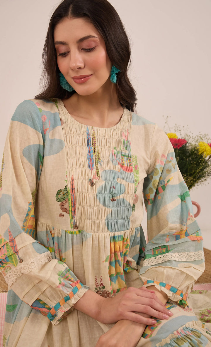 Safar: Cotton Midi Dress