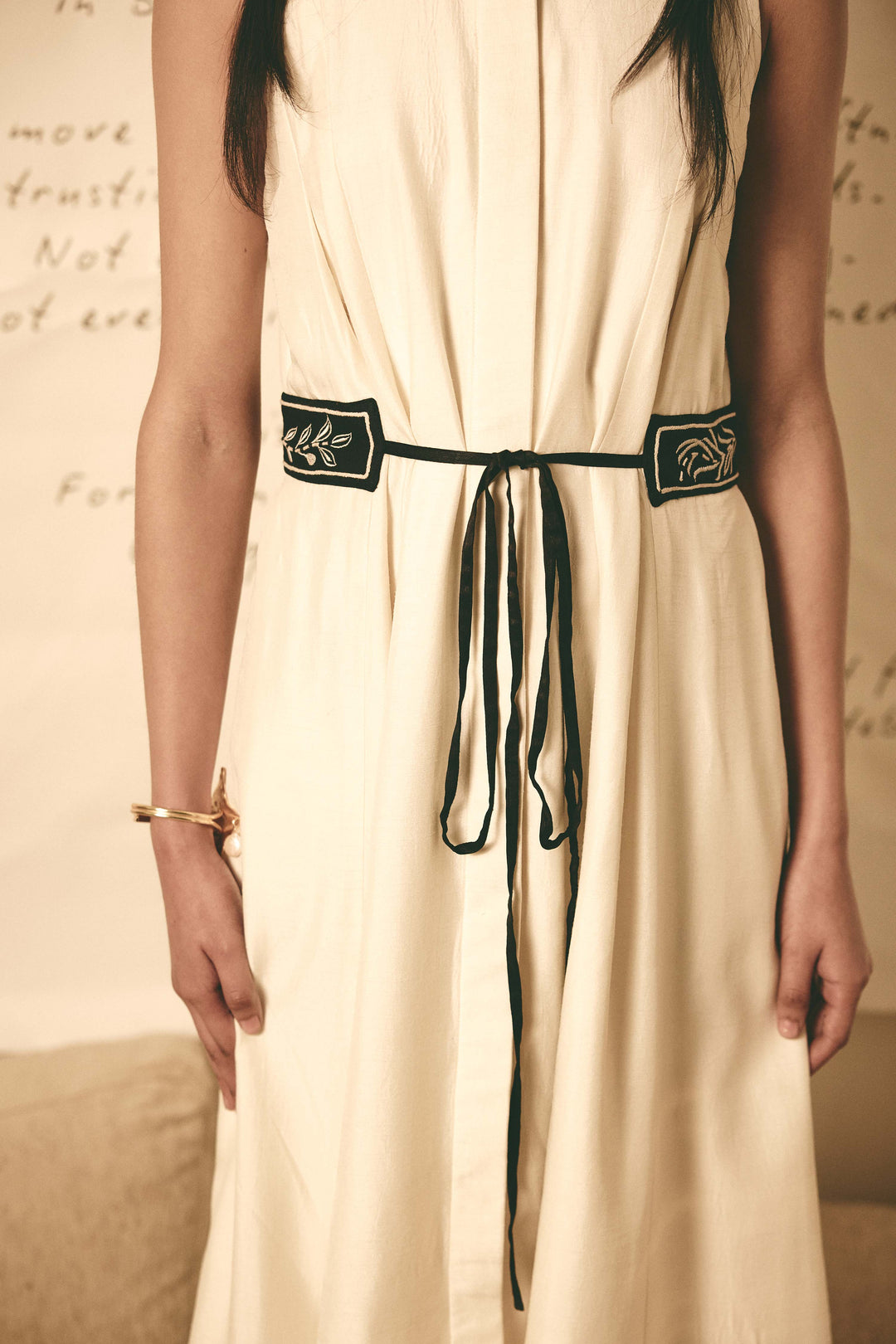 Trench dress - white