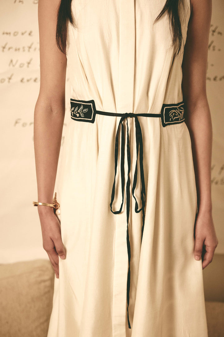 Trench dress - white