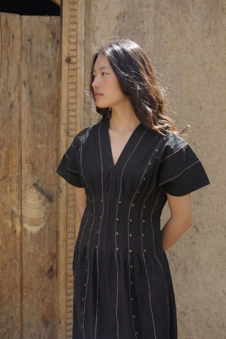 Sham Valley Dress – Noir