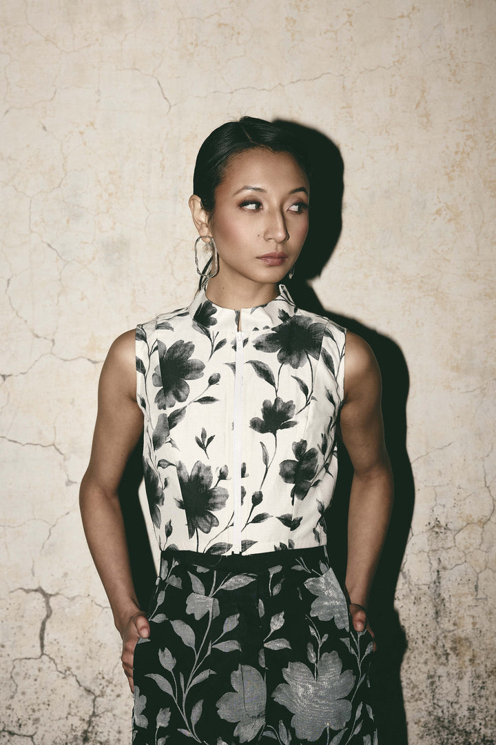 Bloom crop top - White