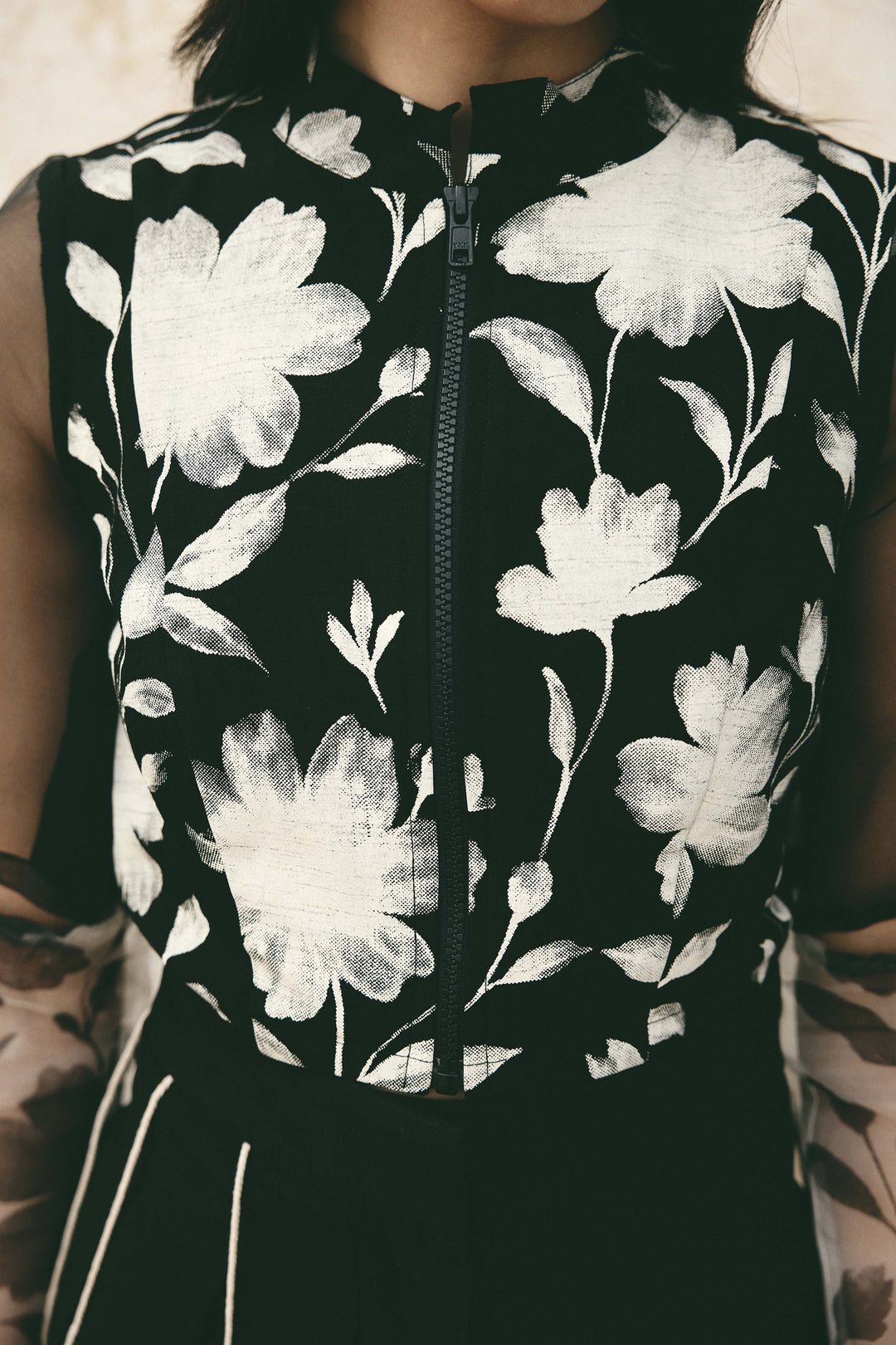 Bloom crop top - Black
