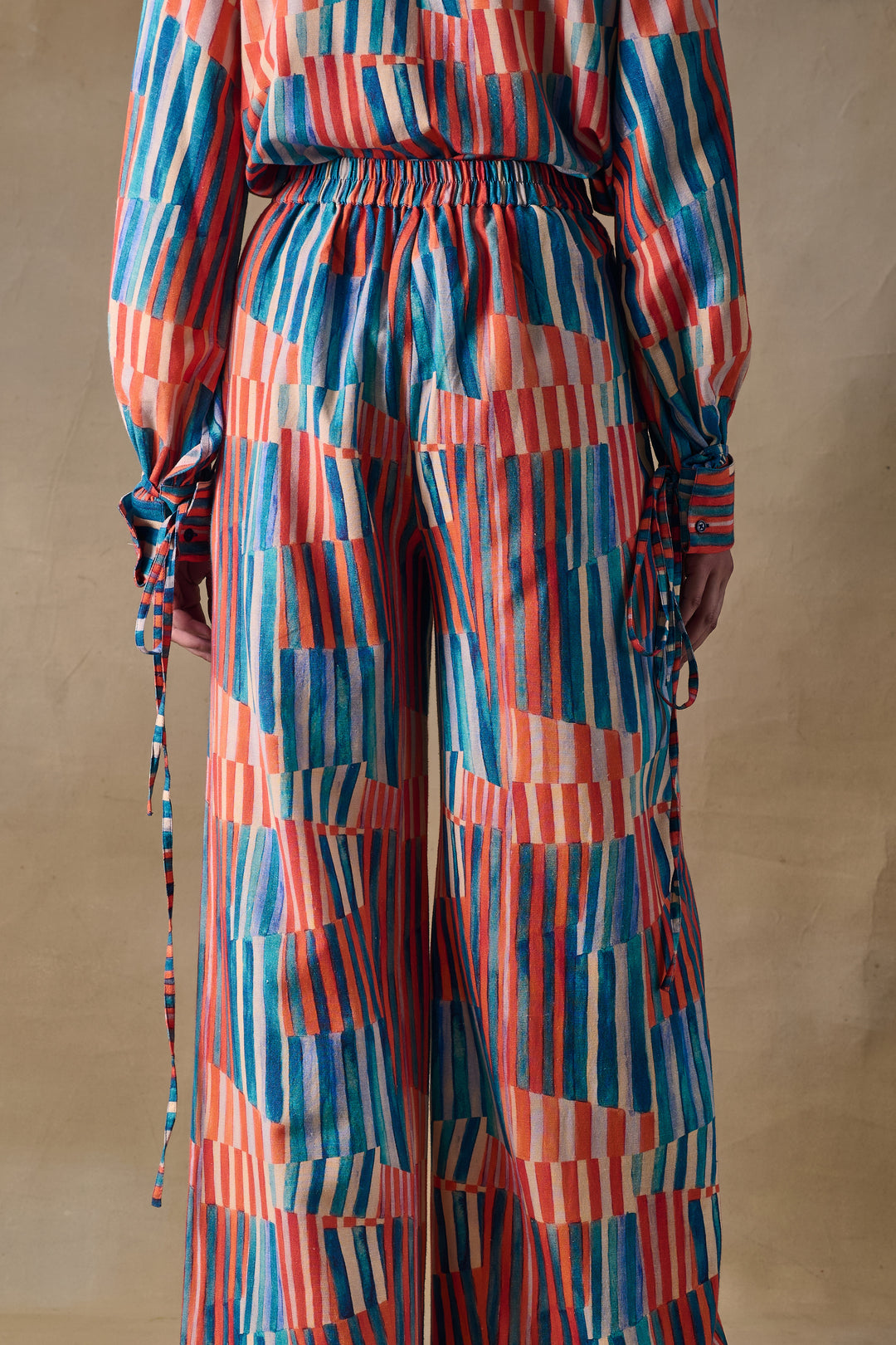 Asilah Stripe Straight Trousers