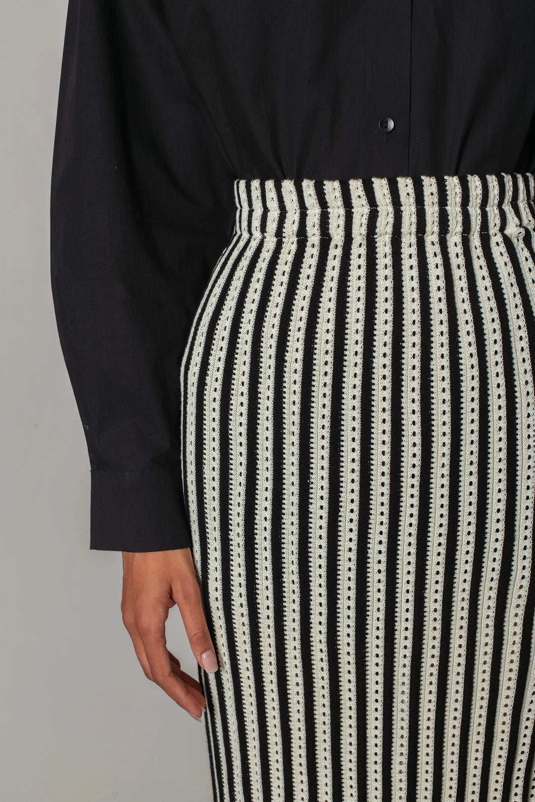 Knitted Strip Skirt
