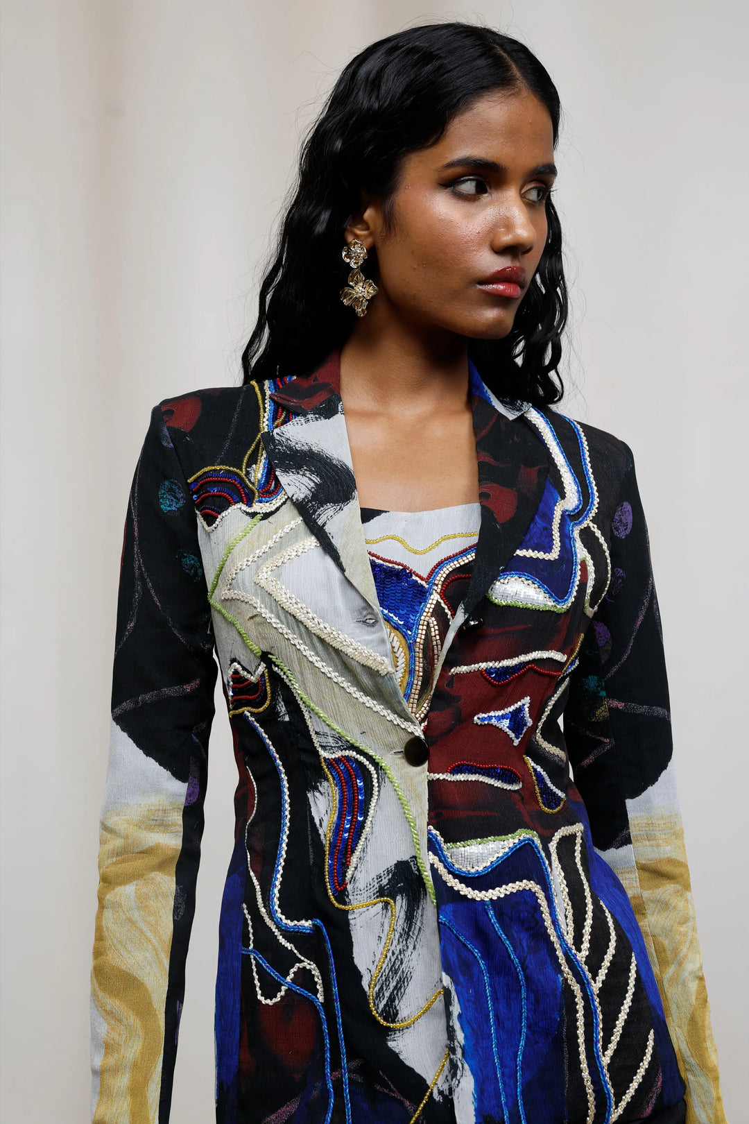 Kiyo Embroidered Blazer Set