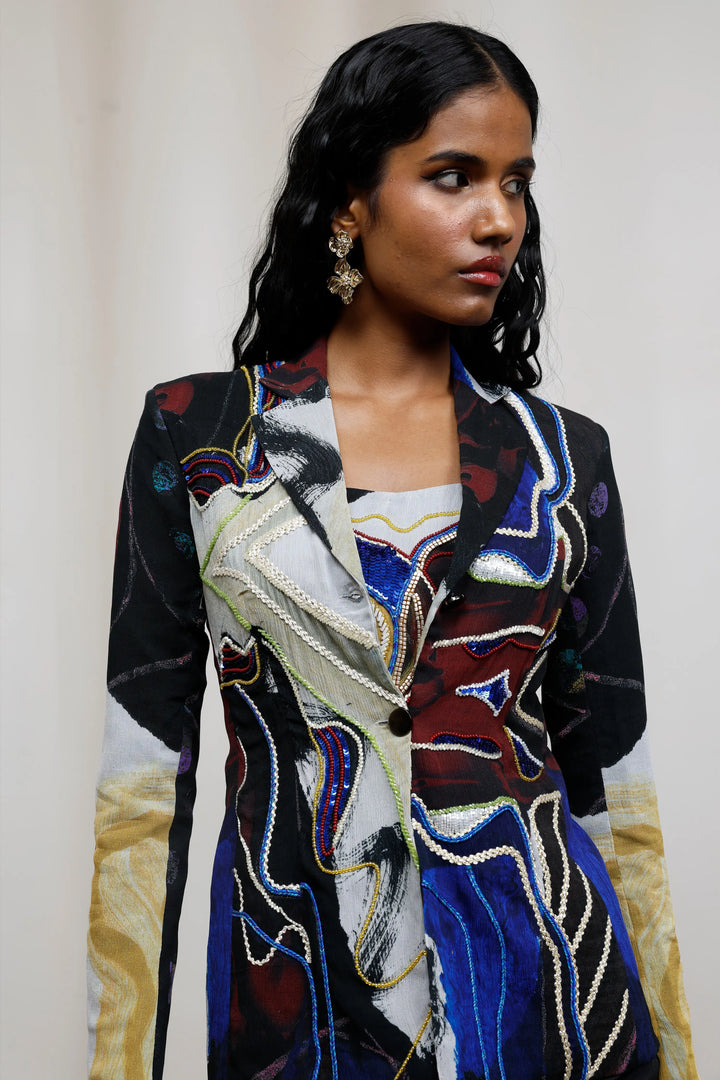 Kiyo Embroidered Blazer Set
