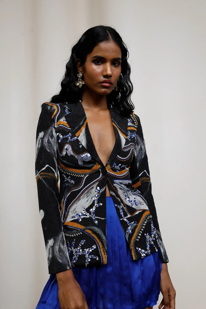 Iro Embroidered Blazer Set