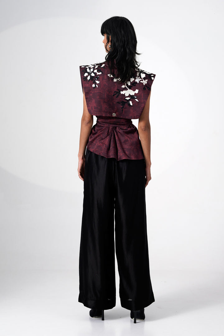 NORMAN & RORY - SAFARI JACKET WITH WIDE LEG PANT
