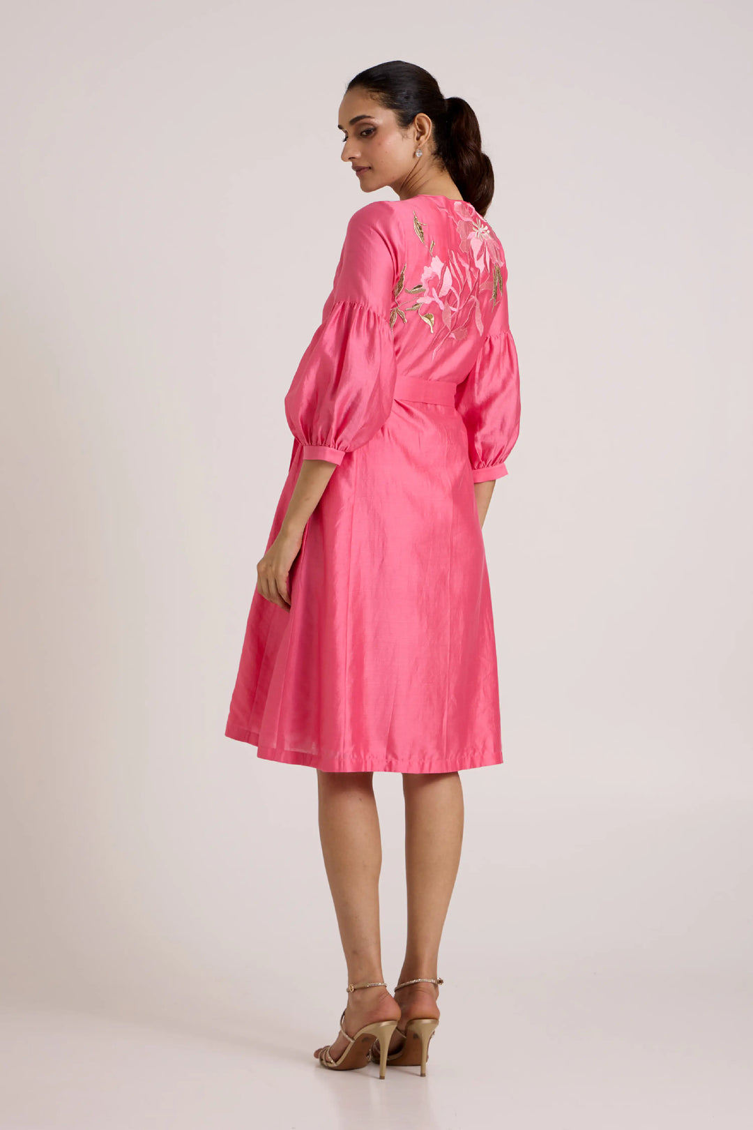 Jay Pink Delphi Midi Dress