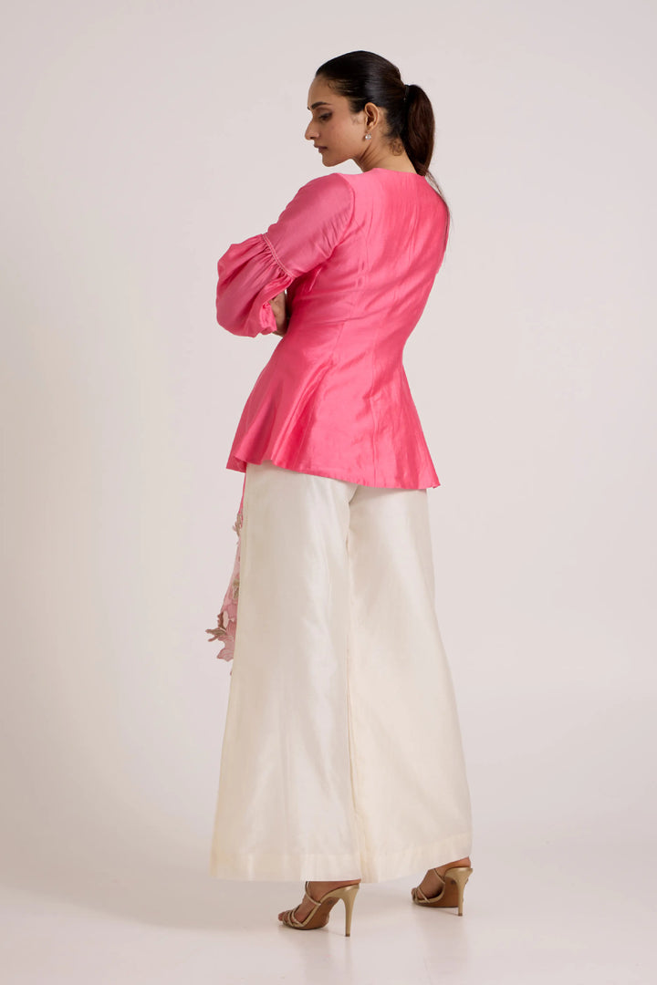 Jay Pink Velan Top + Pant