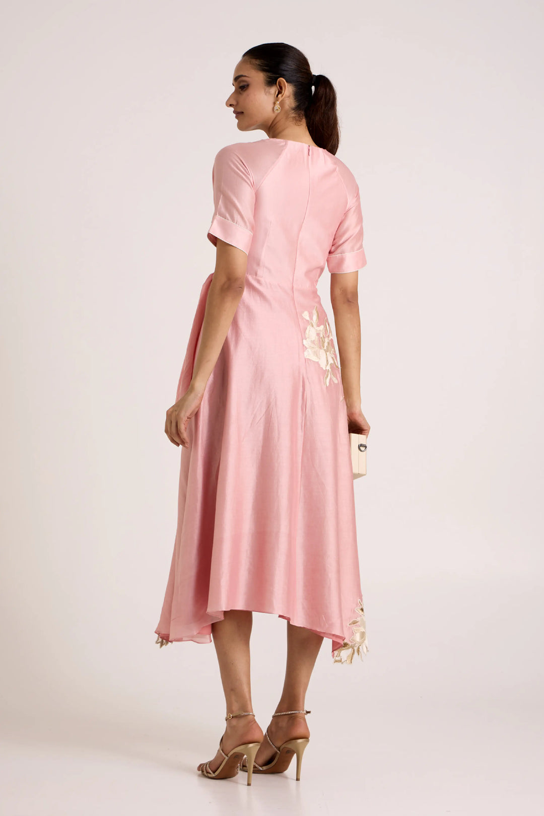 Ice Pink Raizin Midi Dress
