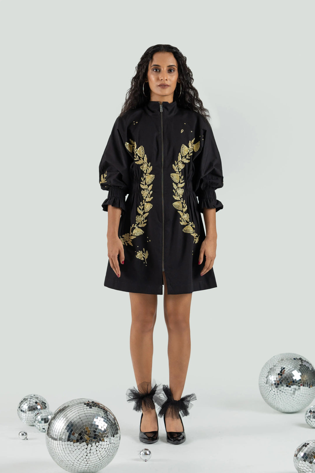 Hand Embroidered Cinch Dress