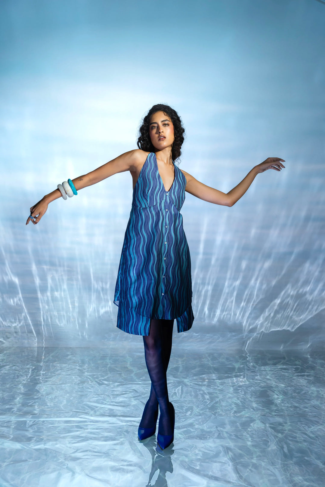 Halter Shirt Dress