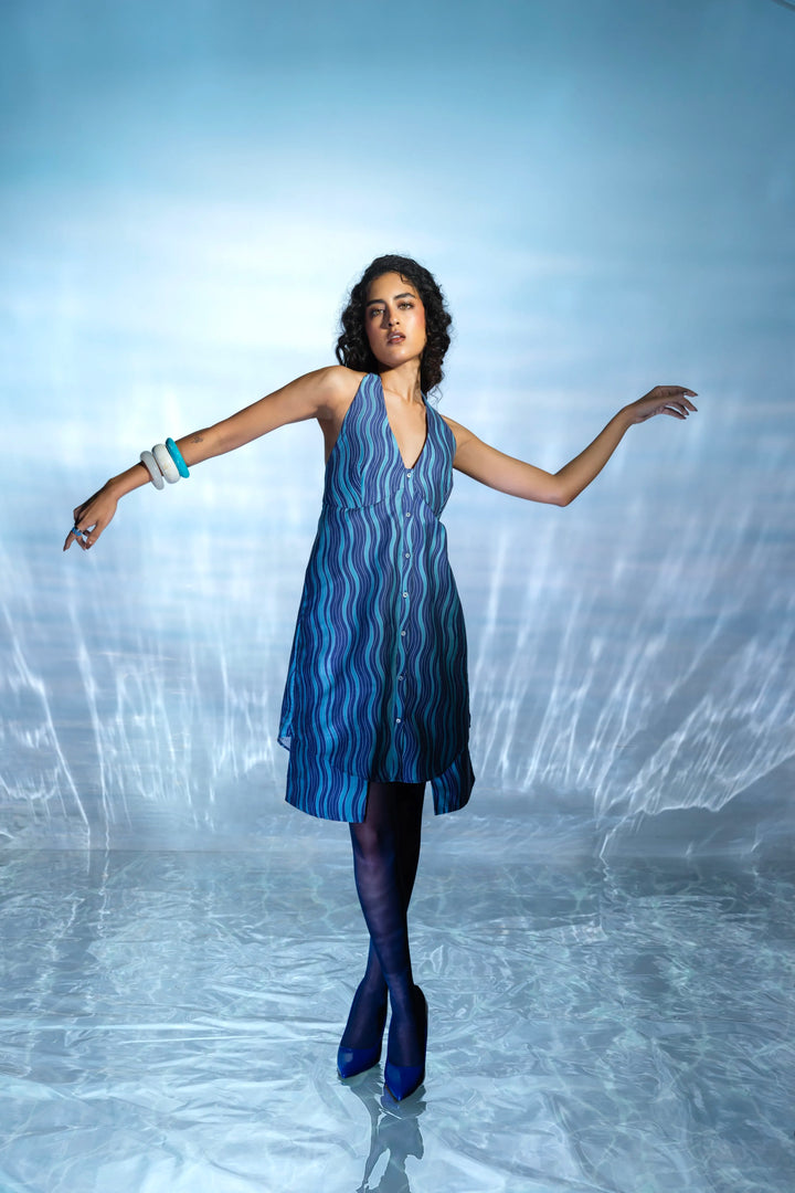Halter Shirt Dress