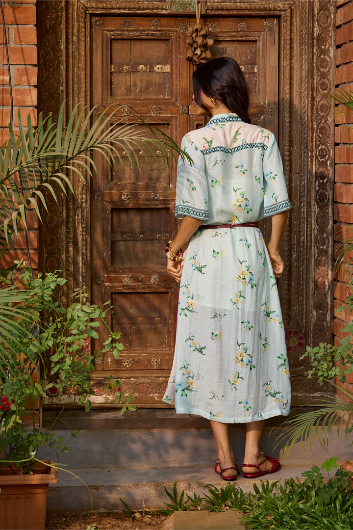 Ciel & Rosé Floral Shirt Dress