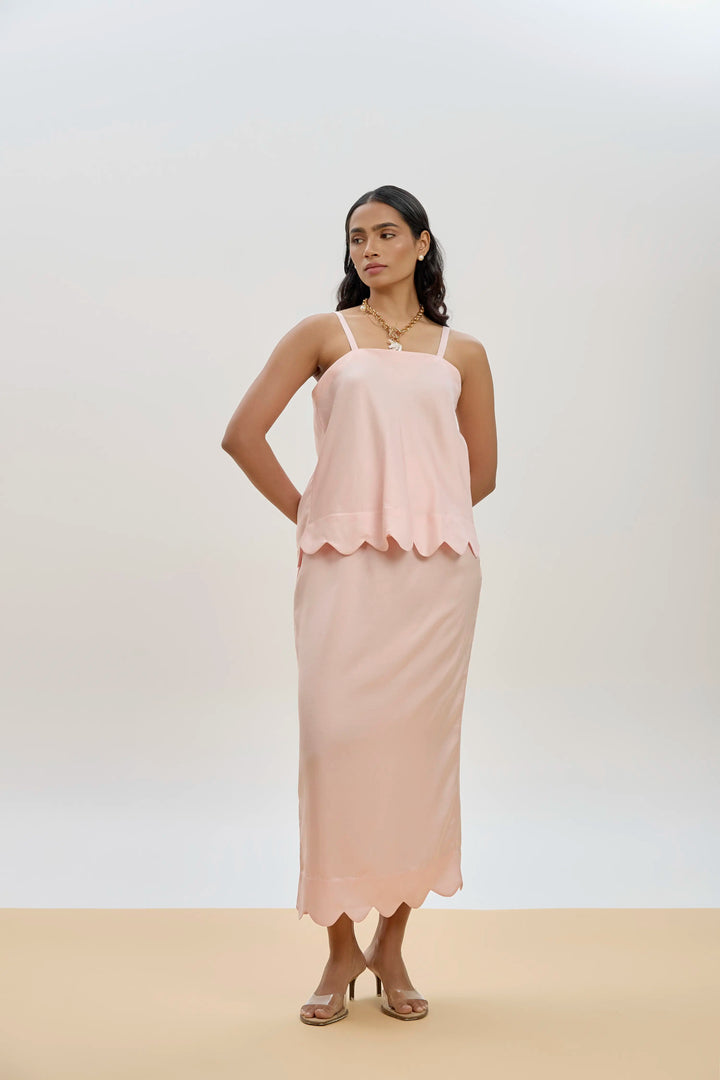 Myra Co-ord Set Powder Pink