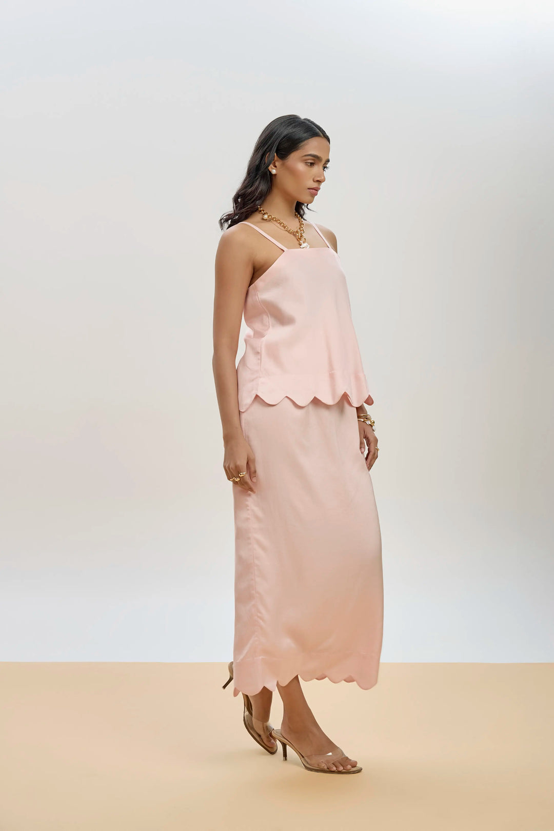 Myra Co-ord Set Powder Pink