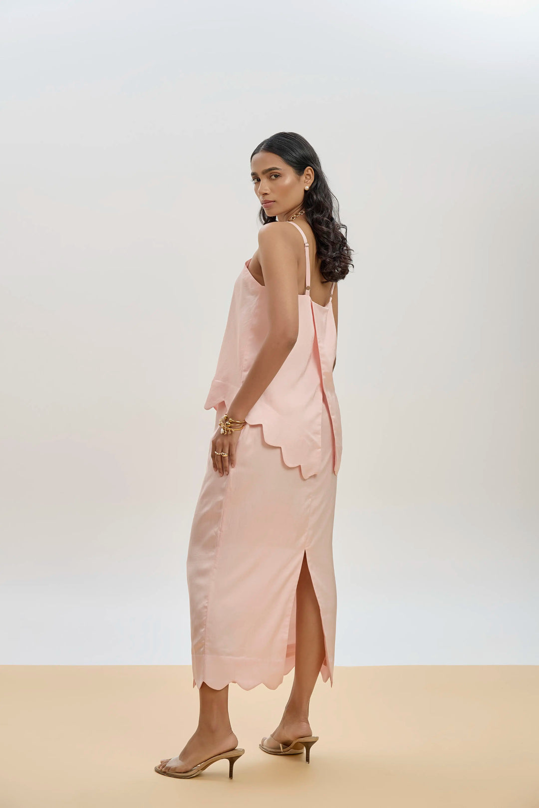 Myra Co-ord Set Powder Pink