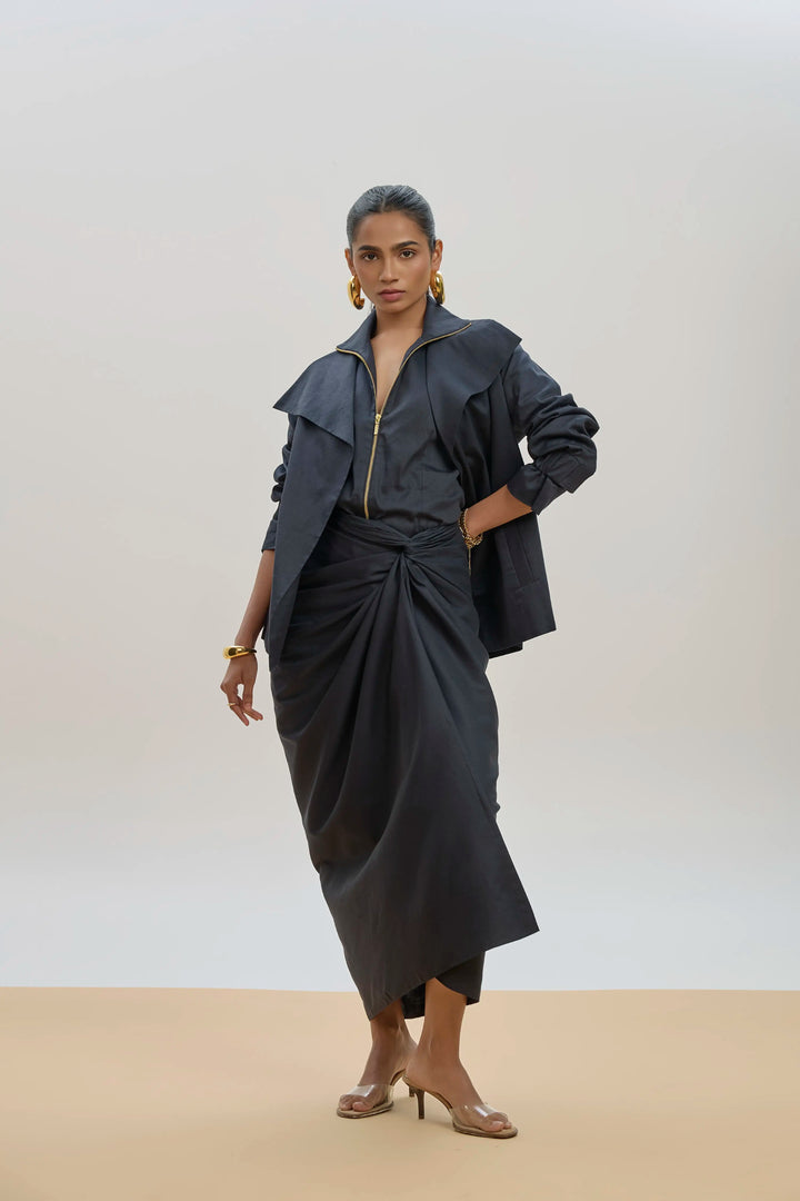 Ina Co-ord Set Navy Blue