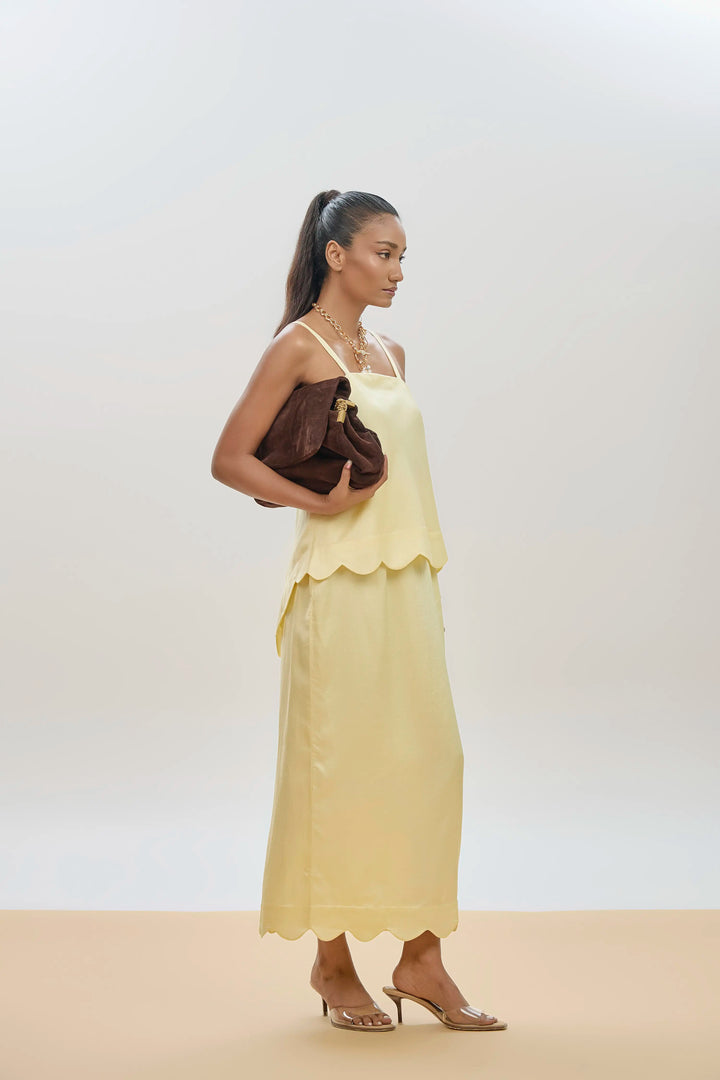 Myra Co-ord Set Butter Yellow