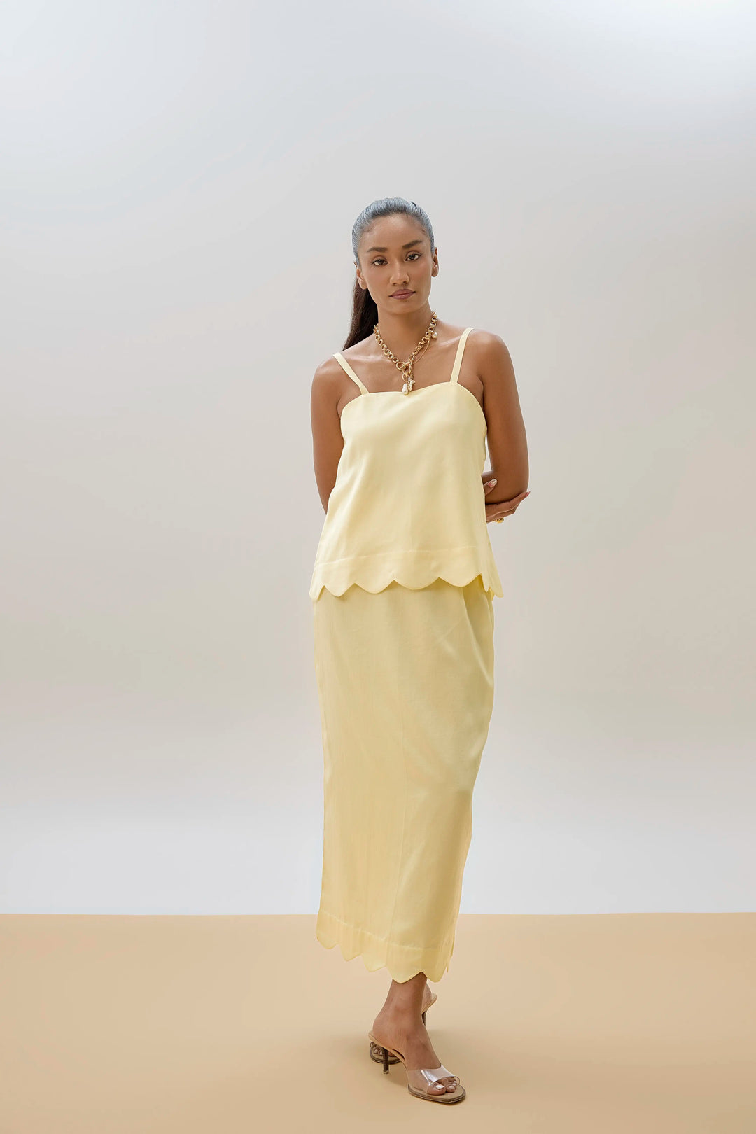 Myra Co-ord Set Butter Yellow