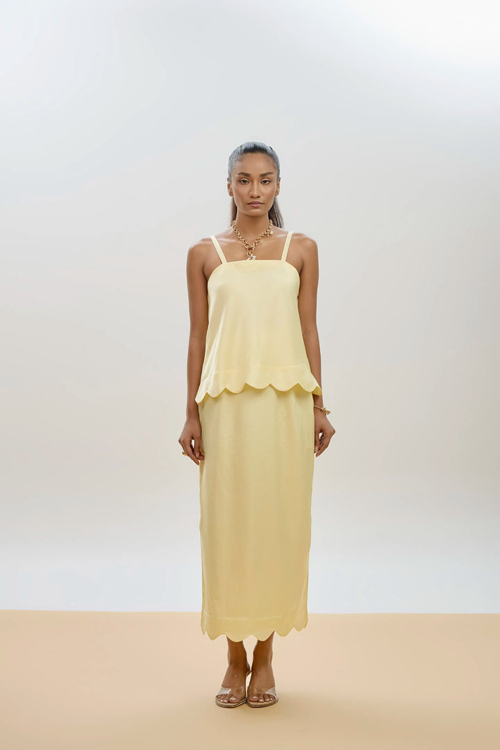 Myra Co-ord Set Butter Yellow