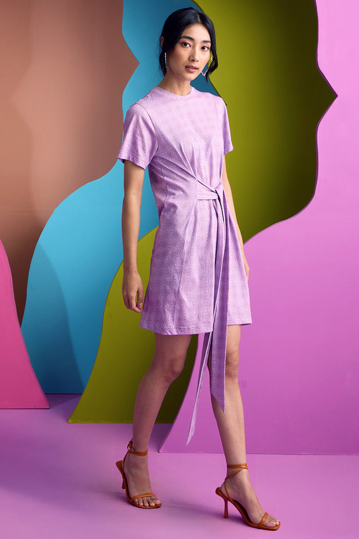 BOMBAY JERSEY DRESS IN NEBULA