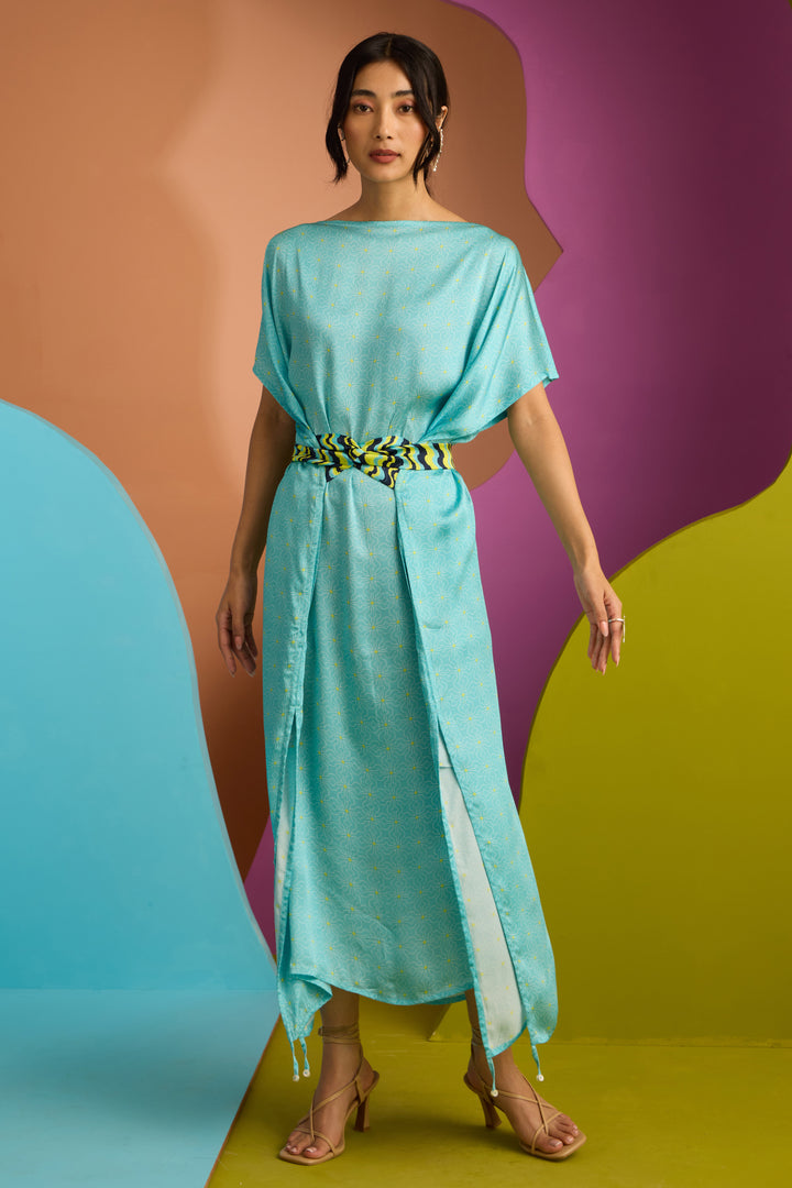 DOBBY DRESS IN NEBULA