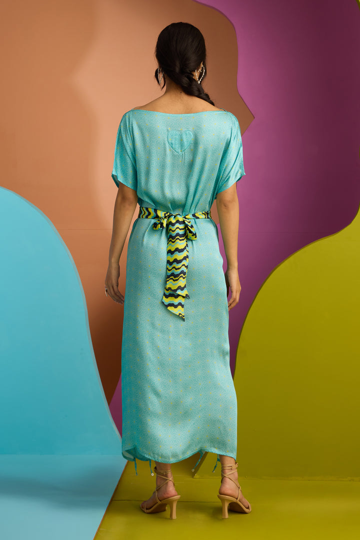 DOBBY DRESS IN NEBULA