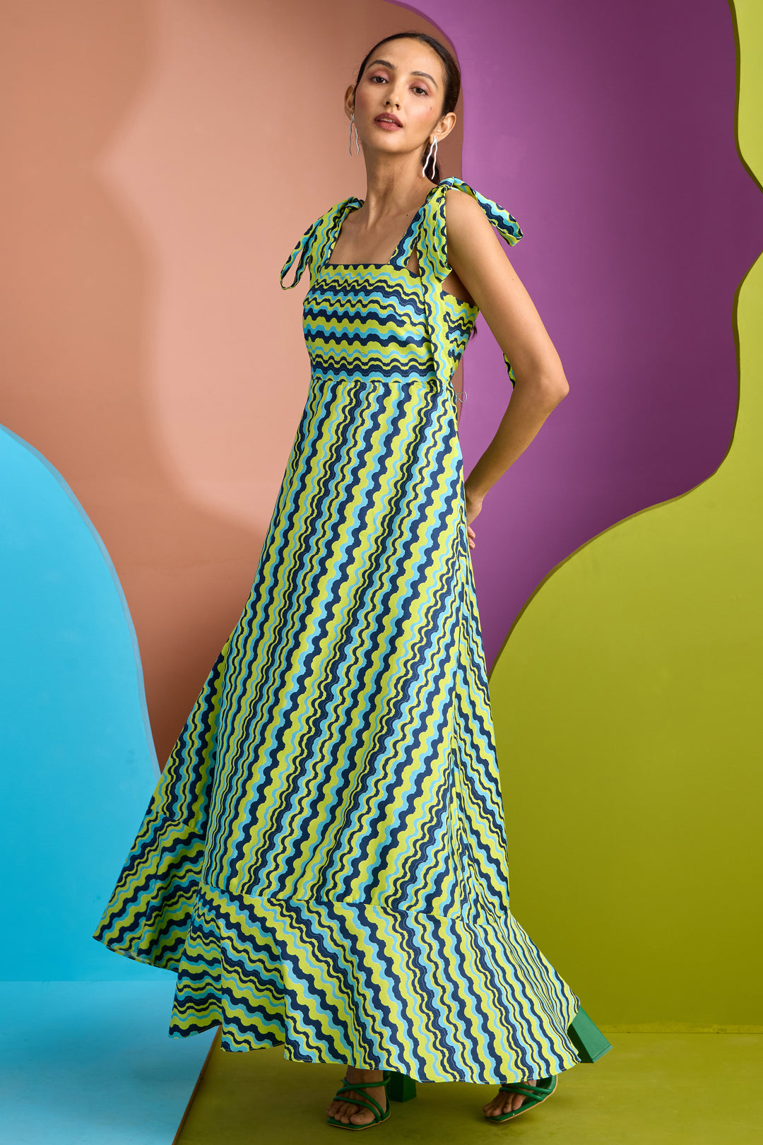 WAVE DRESS IN AURA