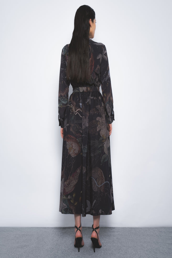 Wrap Dress in Silva Print