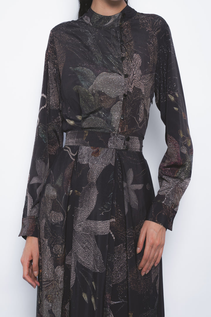 Wrap Dress in Silva Print