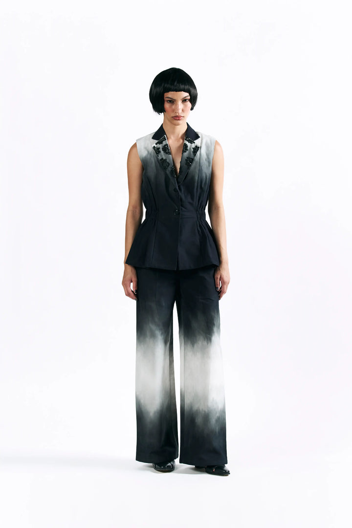 Midnight Wash Peplum Waistcoat