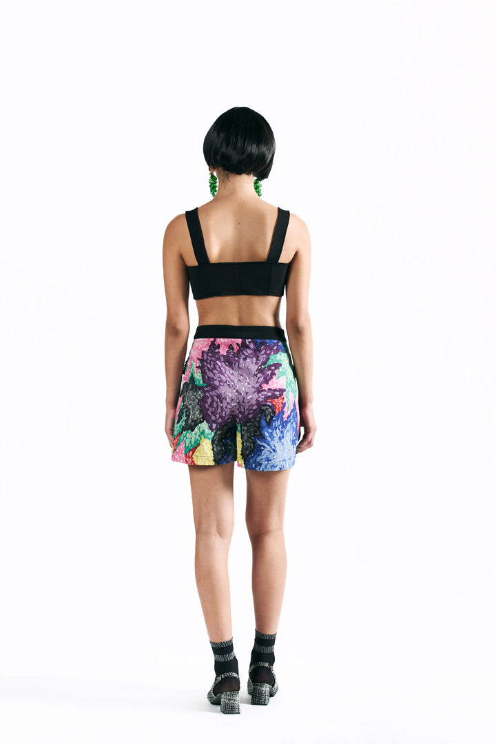 Mosaic Peonies Shorts