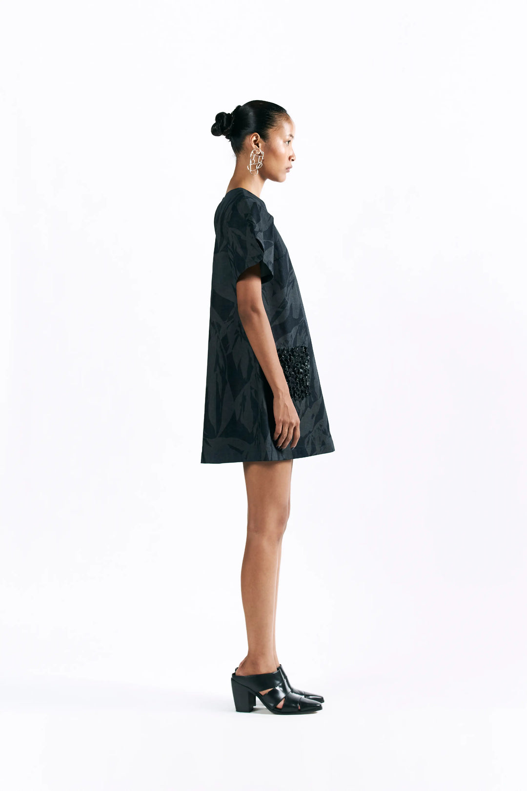 Etched Blossom Mini Dress