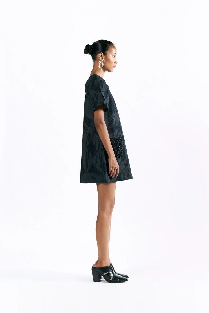 Etched Blossom Mini Dress