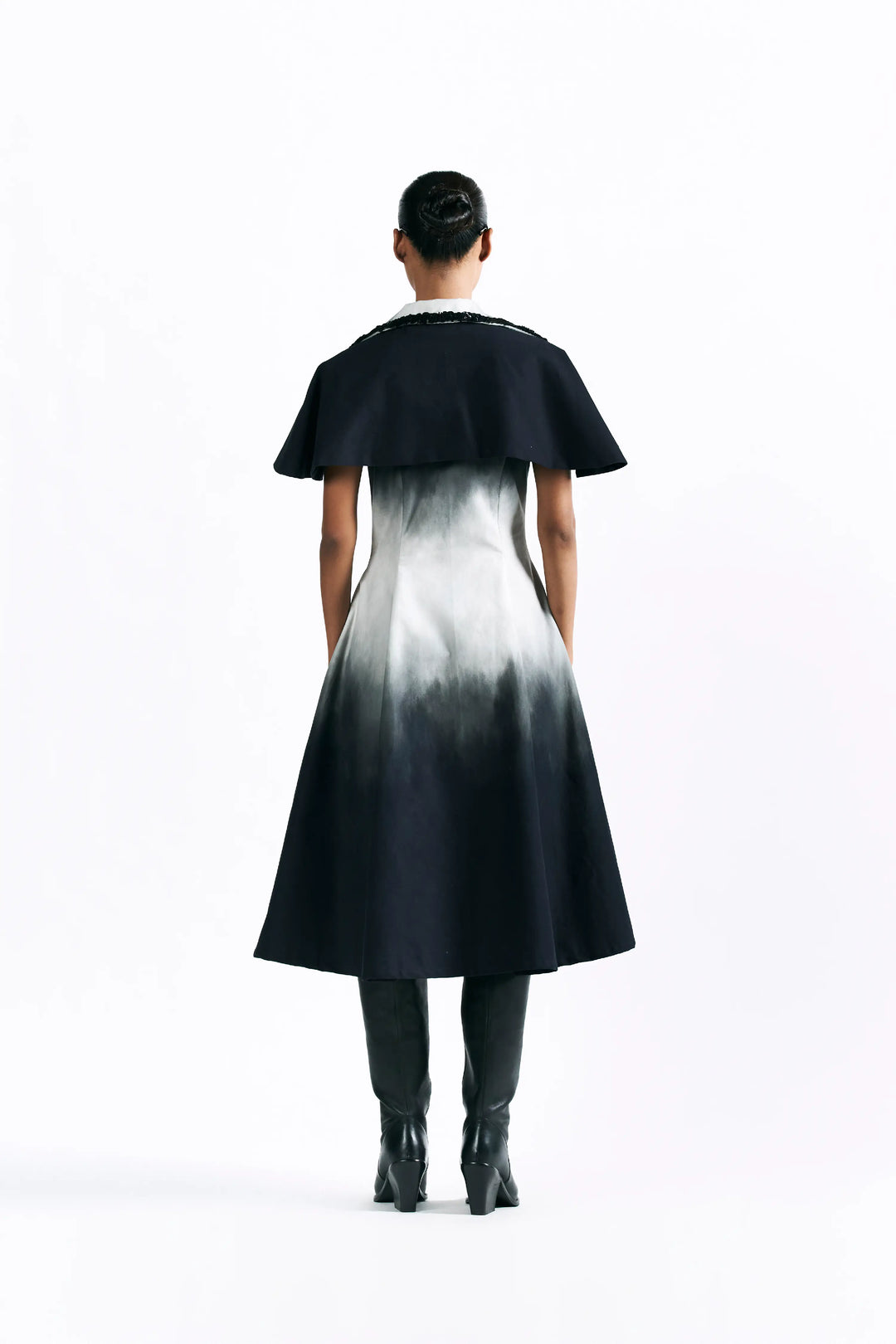 Midnight Wash Cape Dress