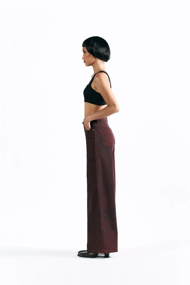 Merlot Muse Straight Trousers