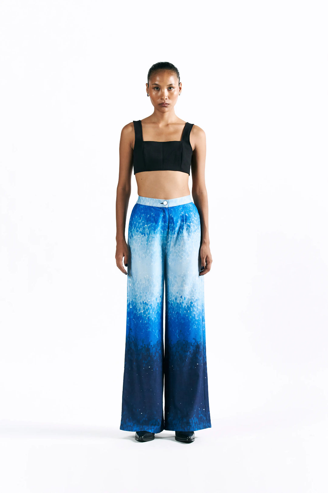 Mosaic Cobalt Straight Trousers