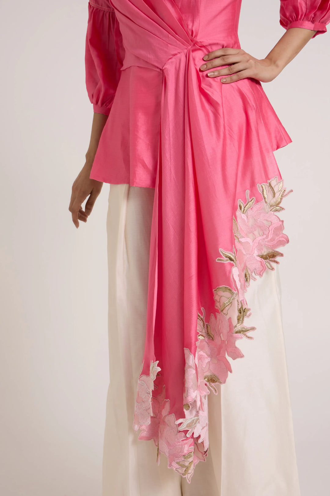 Jay Pink Velan Top + Pant