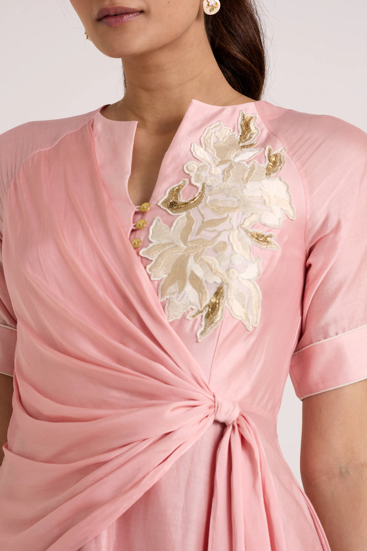 Ice Pink Raizin Midi Dress