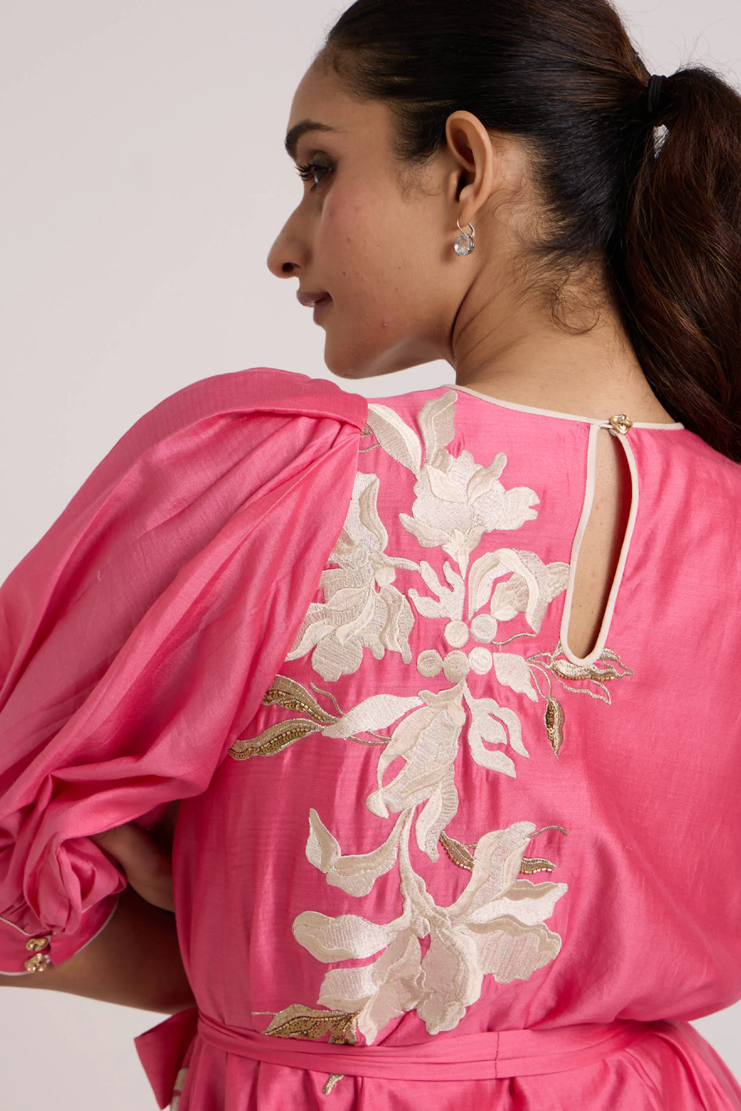 Jay Pink Bellini Midi Dress
