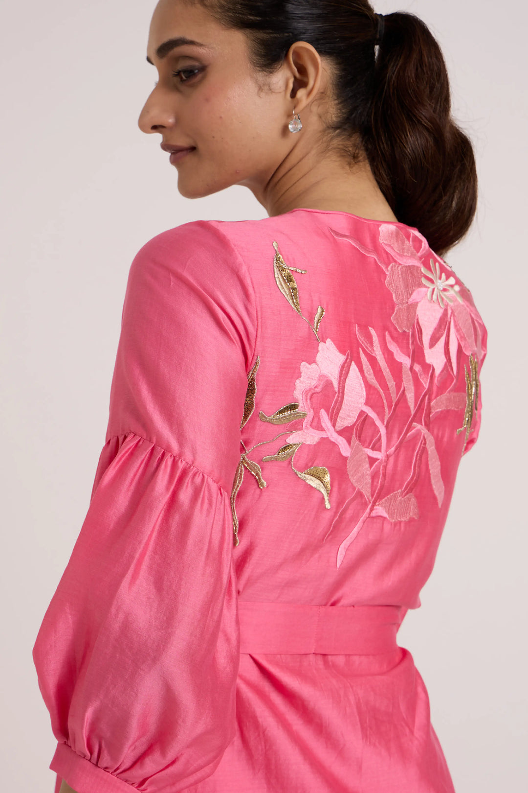 Jay Pink Delphi Midi Dress